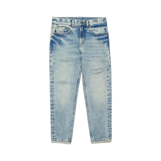 Distressed Mid-Waisted Jeans