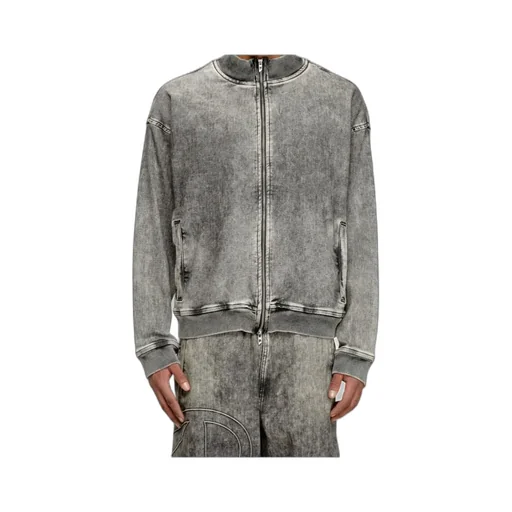 D-Carly-S Track Denim Zip-Up Jacket