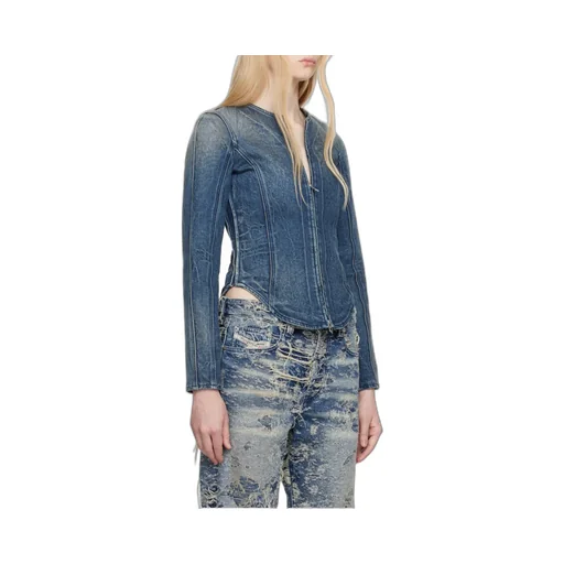 Zip-Up Denim Jacket