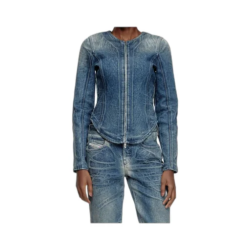 Zip-Up Denim Jacket