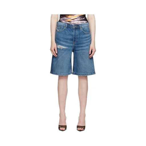 De-Sire-Short Ripped Denim Shorts