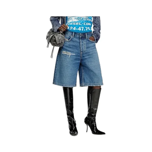 De-Sire-Short Ripped Denim Shorts