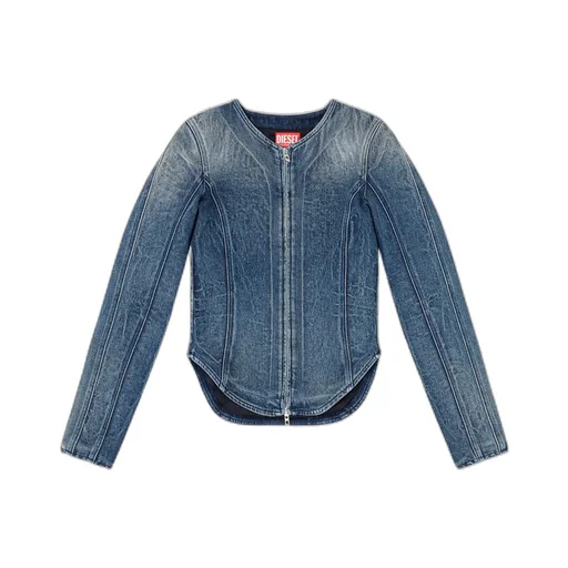 Zip-Up Denim Jacket
