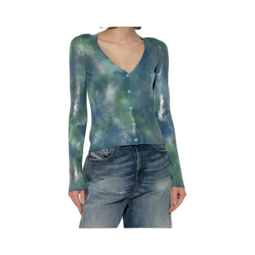 Tie-Dye V-Neck Cardigan