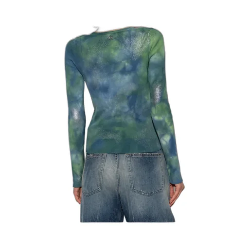 Tie-Dye V-Neck Cardigan