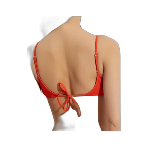 Logo Plaque Cloudy Bikini Top