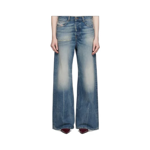 1996 D-Sire Wide-Leg Distressed Jeans