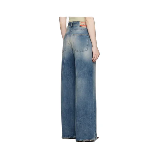 1996 D-Sire Wide-Leg Distressed Jeans