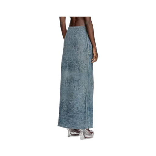 De-Megan-Fsg Distressed Denim Skirt