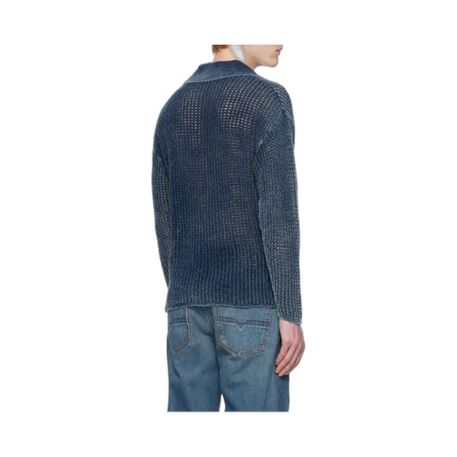 K-Squared Open-Knit Polo Jumper