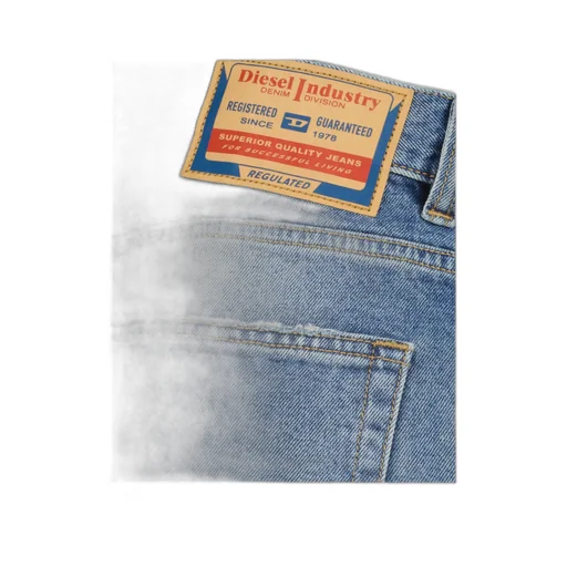 Straight Cut Distressed Jeans