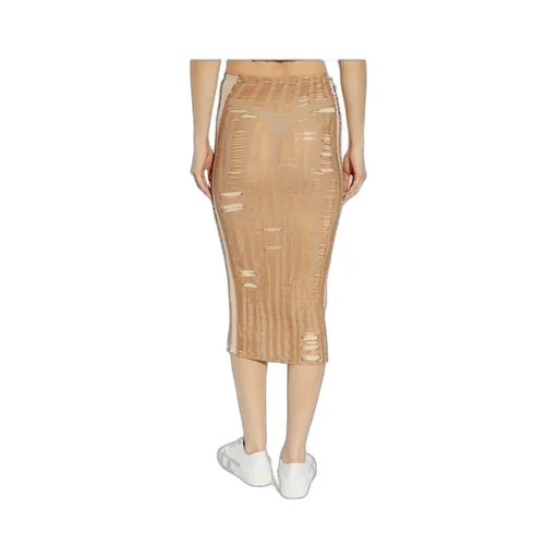 M-Calina Distressed Seamless Midi Skirt
