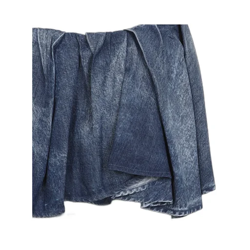 Asymmetric Denim Skirt
