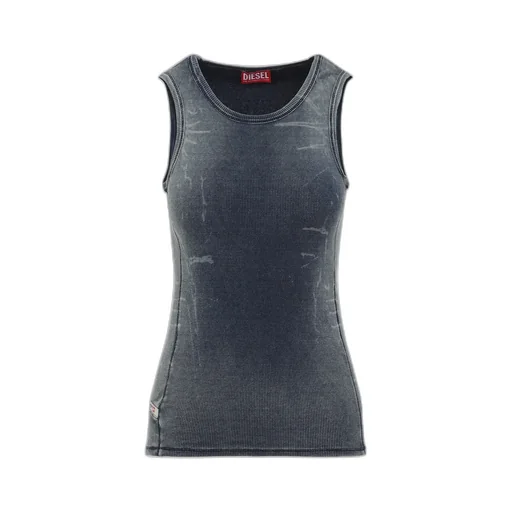 Sleeveless Ribbed-Knit Top