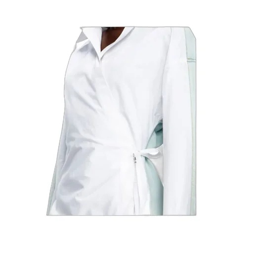 D-Elphi-Den Wrap Shirt Dress
