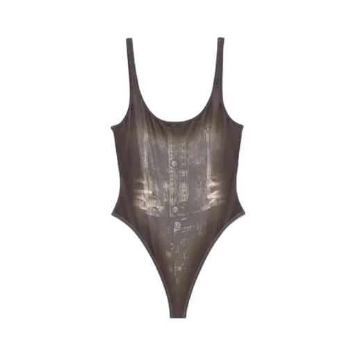 Marilyn-Dnm Denim Print Swimsuit