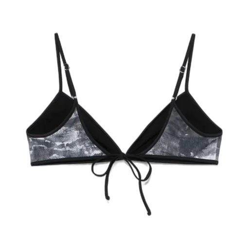 Cloudy-D-Pop Logo Plaque Bikini Top