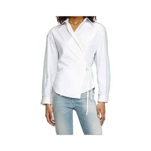 C-Delphi-Den Panelled Wrap Shirt