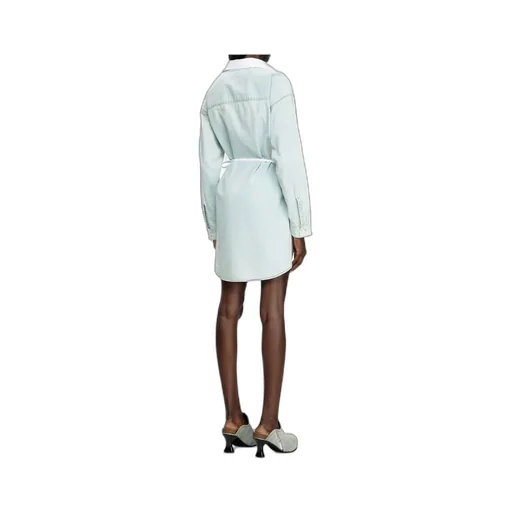 D-Elphi-Den Wrap Shirt Dress