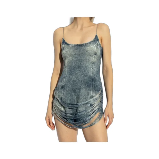 De-Dra Frayed Detailed Mini Dress