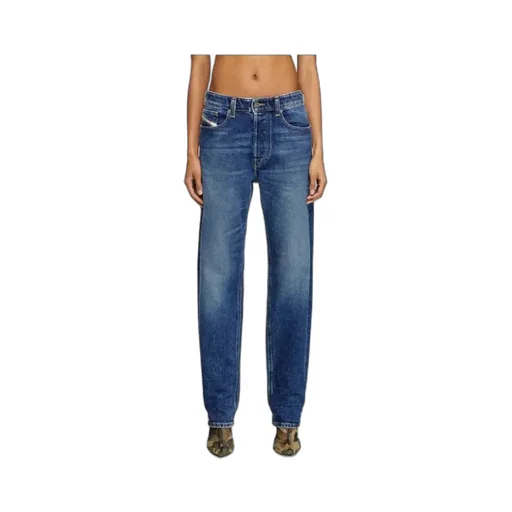 Logo Patch Straight-Leg Jeans