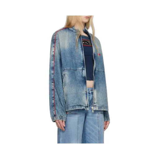 Logo Embroidered Denim Jacket