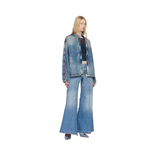 Logo Embroidered Denim Jacket