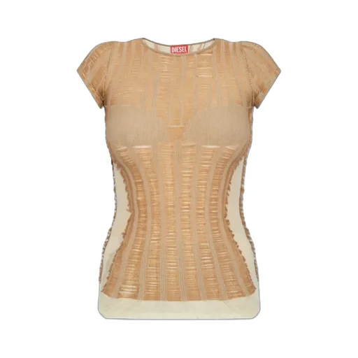 M-Calai Semi-Sheer Panelled T-Shirt