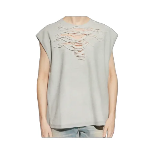 Ripped-Detailing T-Shirt