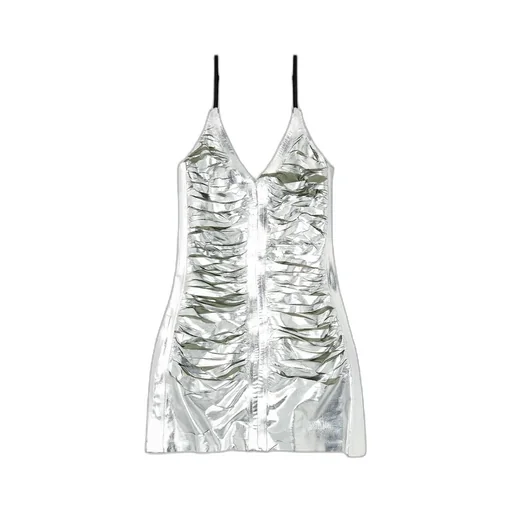 D-Lamante V-Neck Mini Dress