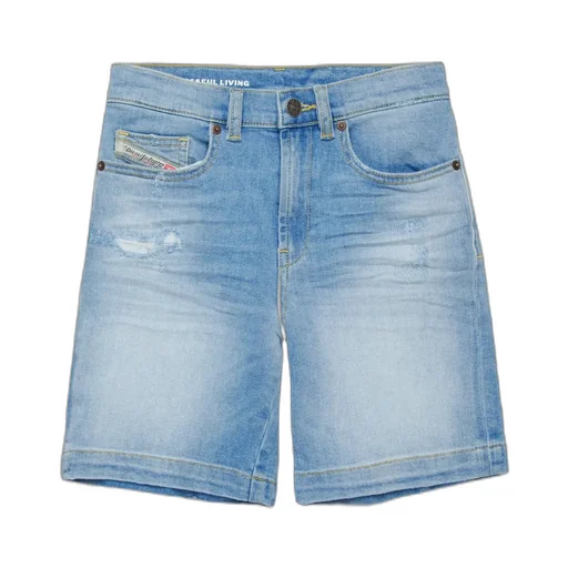 Distressed Denim Shorts