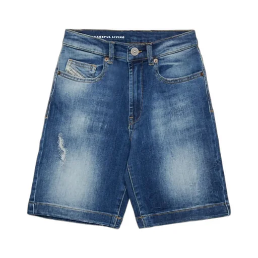 Distressed Denim Shorts