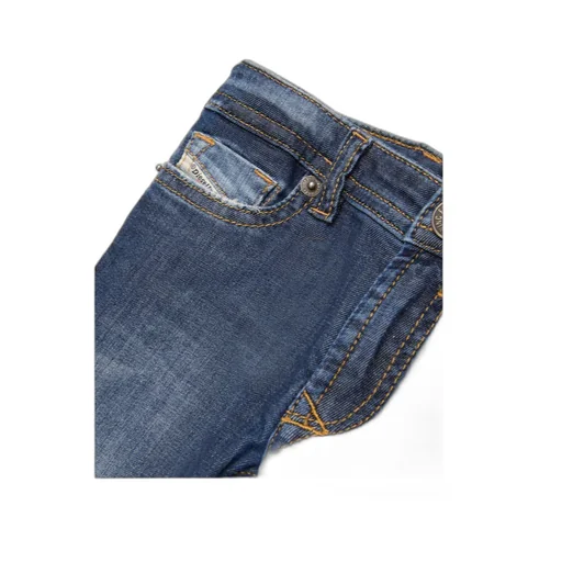 Distressed Straight-Leg Jeans