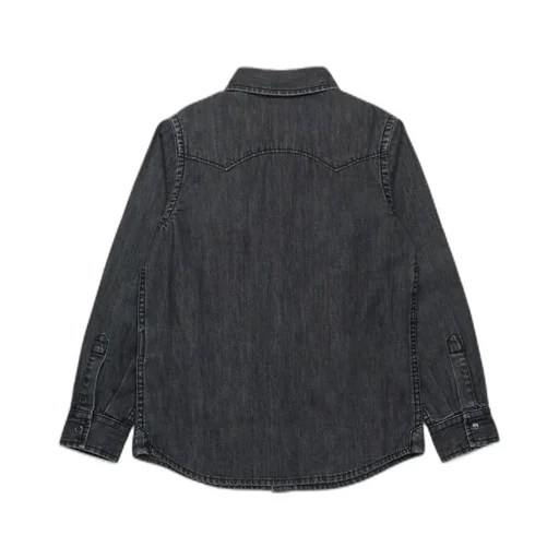 Oval-D Logo Embroidered Denim Shirt