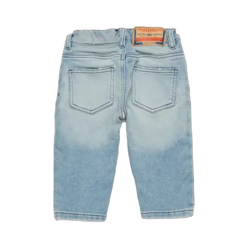 Distressed Elastic Waist Jeans