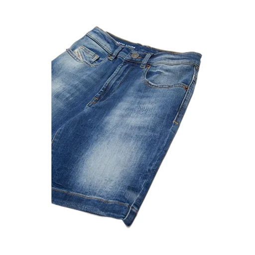 Distressed Denim Shorts