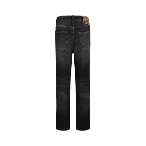 Distressed Straight-Leg Jeans