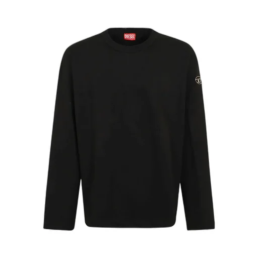 Logo Plaque Crewneck T-Shirt