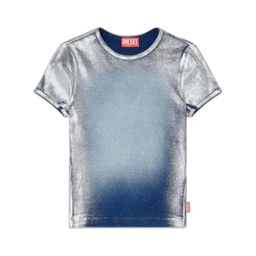 T-Ele-Long-Q1 Faded Metallic T-Shirt