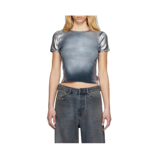 T-Ele-Long-Q1 Faded Metallic T-Shirt