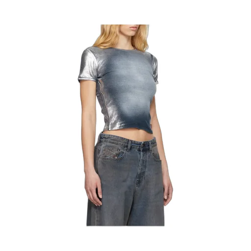 T-Ele-Long-Q1 Faded Metallic T-Shirt