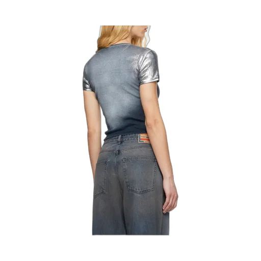 T-Ele-Long-Q1 Faded Metallic T-Shirt