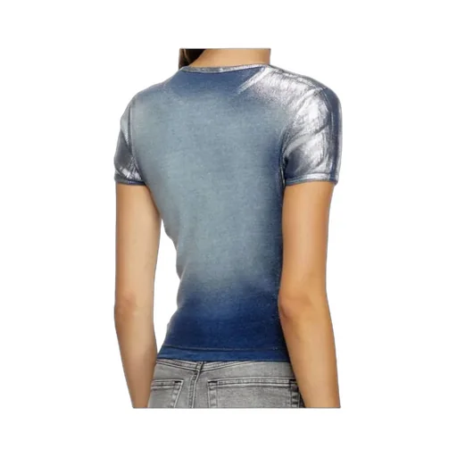 T-Ele-Long-Q1 Faded Metallic T-Shirt