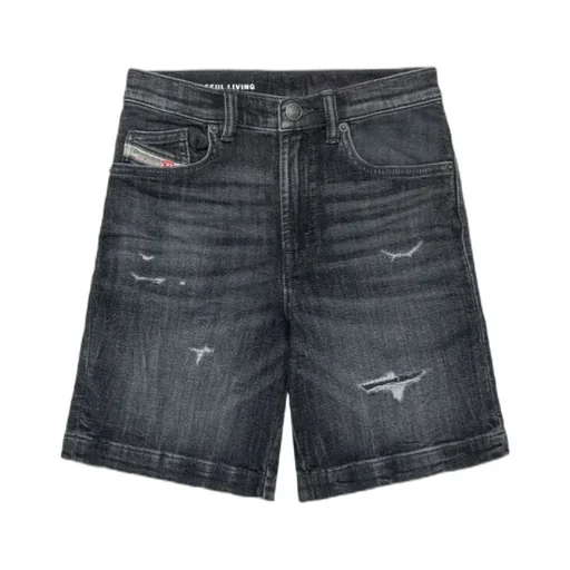 Distressed Denim Shorts