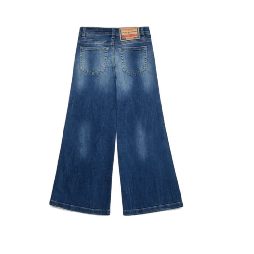 Distressed Wide-Leg Jeans