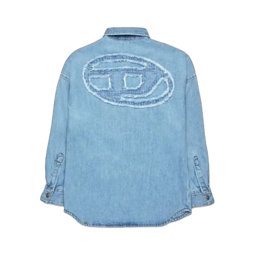Long-Sleeved Denim Shirt