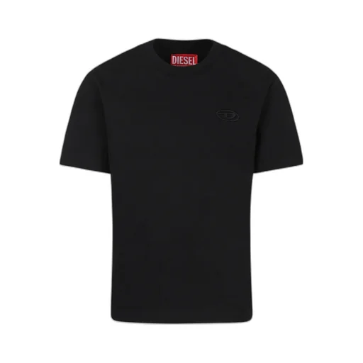 Oval-D Logo Embroidered Crewneck T-Shirt