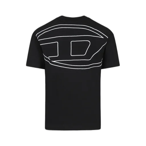 Oval-D Logo Embroidered Crewneck T-Shirt