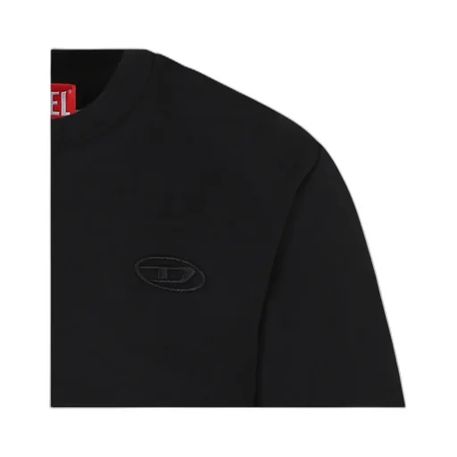 Oval-D Logo Embroidered Crewneck T-Shirt