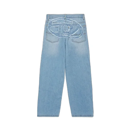 Oval-D Logo Applied Straight-Leg Jeans
